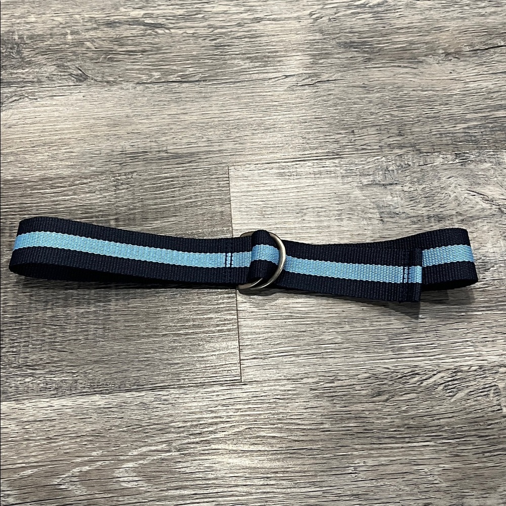 Target Boys Web Belt – Navy / Light Blue Stripe